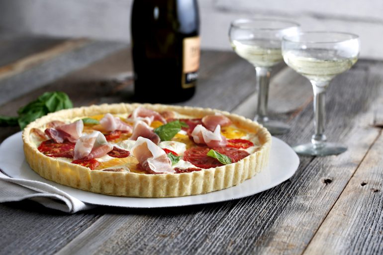 Prosciutto Cheese & Tomato Tart
