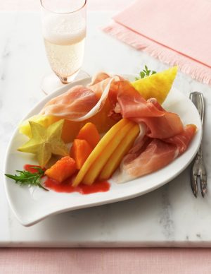 Proscuitto di Parma Platter with Tropical Fruit