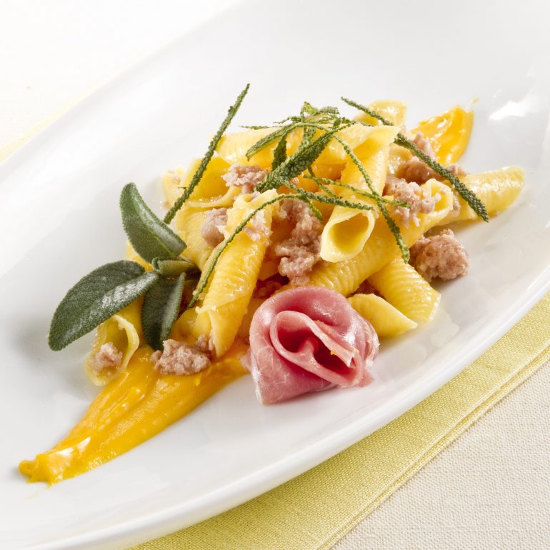 Garganelli Pasta with Prosciutto di Parma Prosciutto Di Parma