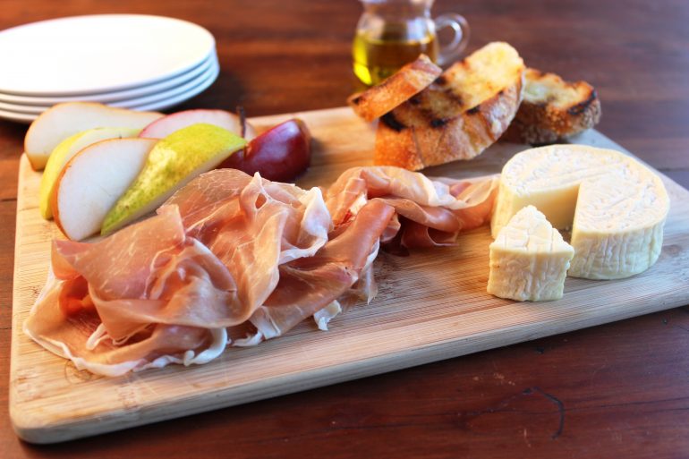 Prosciutto Wrapped Pears with SaintMarcellin Cheese Prosciutto Di Parma