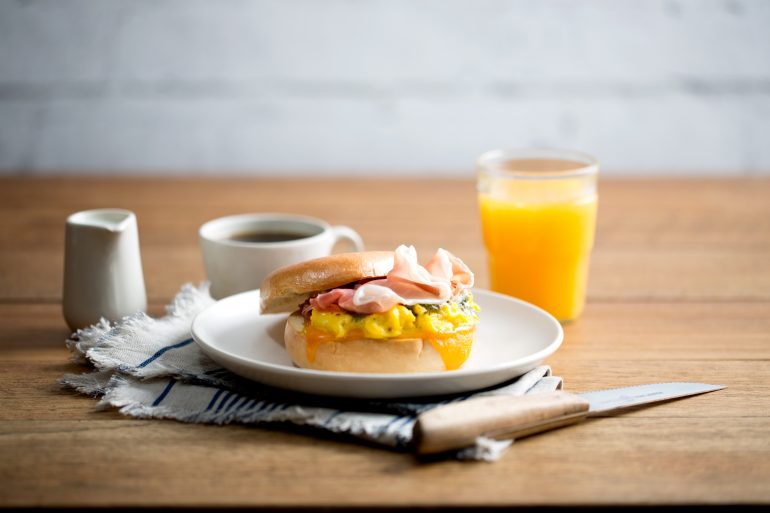 Egg, Cheese and Prosciutto Sandwich with Pesto - Prosciutto Di Parma