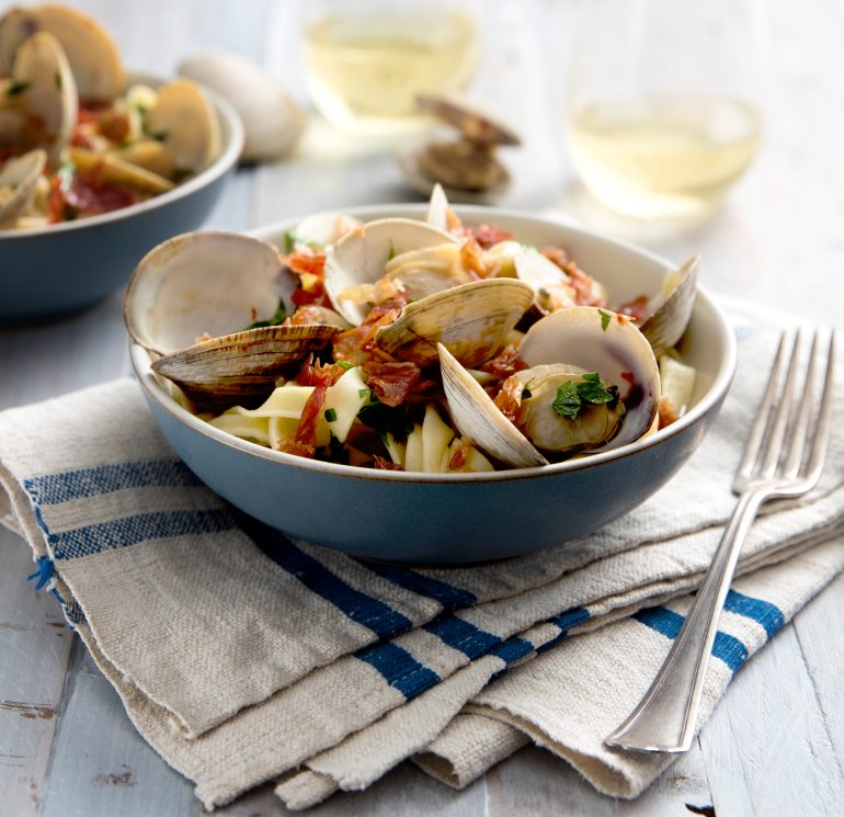 Prosciutto Pasta with Clams Prosciutto Di Parma