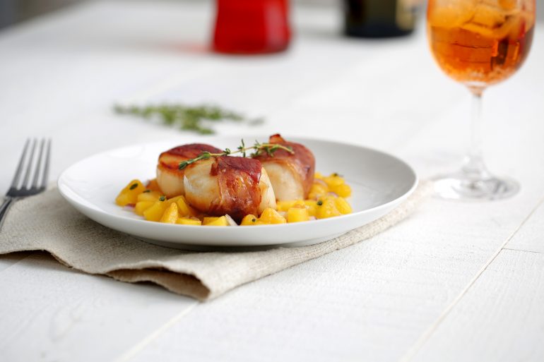 Prosciutto Wrapped Scallops