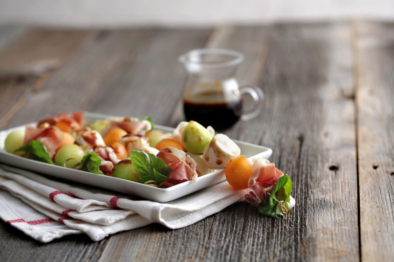Prosciutto and Melon Kabobs - Prosciutto di Parma